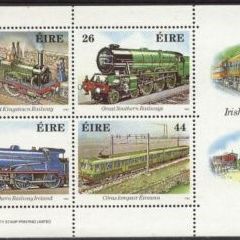 1984 Ireland 150th Anniversary of Irish Railways Commemorative Stamps Miniature Sheet Mint Never Hinged (MNH)