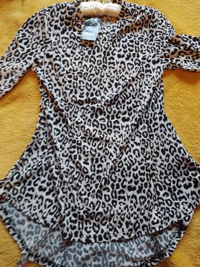Leopard Flared Sleeve Top BNWT - UK 10