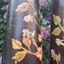 Stunning Pair Of Hand Painted Art Nouveau Hardwood  Candlesticks 12" Image 9