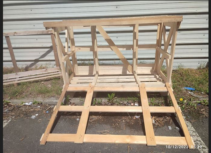 large wood crate