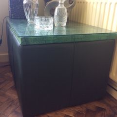 Coffee Table - SALE - Italian handmade leather covered table
