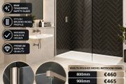Merlyn brushed nickel wetroom paenls