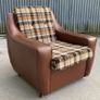 Vintage 1970s armchair on castors. Image 3