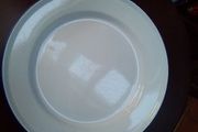 White Enamel Dinner Plate