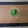 Black Vintage Coffee Table (Japandi / Rattan Top) - Restored Image 4