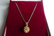 Vintage 925 Silver  Pendant and Chain length 18" - 3,1g
