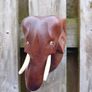 Vintage Handcarved Elephant Plaques Image 3