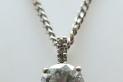 Vintage 925 Sterling Silver Pendant Necklace length 18" - 5,2g
