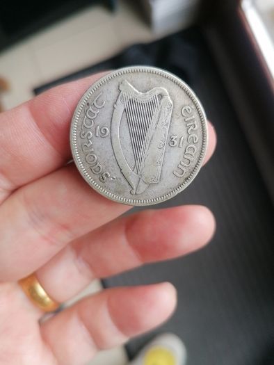 1931 Irish Silver Half Crown Coin