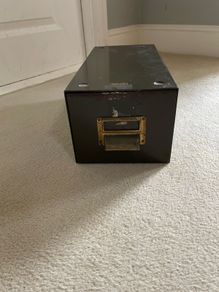 vintage filing box draw