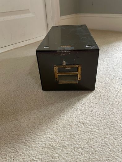 vintage filing box draw