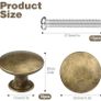 15PCS 30MM Vintage Bronze Style Round Knobs Drawers Knobs Furniture Knobs Image 2