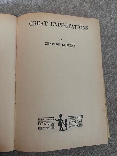vintage hardcover edition of Great Expectations by Charles Dickens
