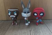 3 Funko Pops Bundle Spider-Man, Bugs Bunny,  Merry Marauder