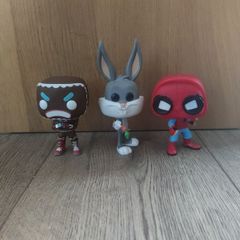 3 Funko Pops Bundle Spider-Man, Bugs Bunny,  Merry Marauder