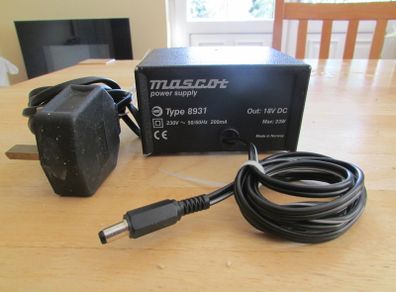 Mascot 8931 18V DC 1.2A Power Supply