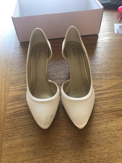 satin wedding shoes size 5 rainbow