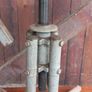 Antique Wood and Metal Stool Circa 1950s in Great Original Condition Image 5