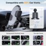 Miracase Car Phone Holder, Stable Double Steel-Hook Air Vent Car Phone Mount Cradle 360Rotation, One Button Release Mobile Phone Holder for iPhone, Galaxy, All 407 Smartphones Image 4
