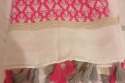 Ladies pink scarf