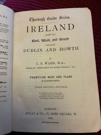 1895 Edition Thorough Guides- Ireland Part 2
