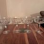 Vintage Cut Crystal-Style Champagne Coupe Glasses Image 2