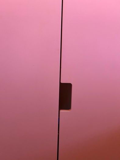 Ikea Stuva pink wardrobe doors with soft close hinges