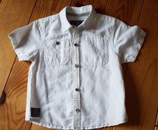 Age 4 NEXT White Linen Shirt
