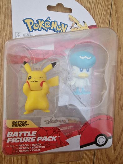 Pokemon 5cm Battle Figure 2-Pack - Quaxly & Pikachu