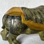 Vintage Chinese Rhinoceros (42cm/7kg) - Bronze With Gilt Accents, Stamped Image 6