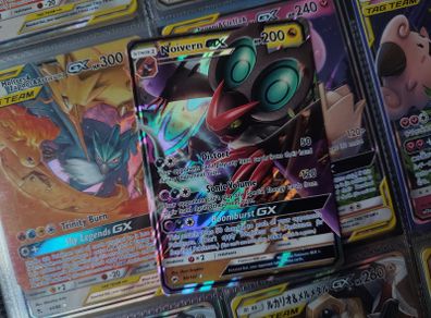 Noivern GX ! Half Art ! Ultra Rare ! Burning Shadows ! 2015 ! Pokemon Card !