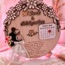 Personalised Wooden Wedding Calendar Plaque LED Light Keepsake Gift Image 2