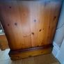 Pair solid antique pine lockers Image 4