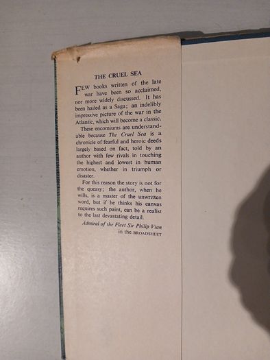 The Cruel Sea by Nicholas Montserrat 1953 Edition
