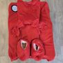 Red Apple Phone Mascot Costume Image 2