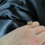 Beautiful 9ct yellow gold white topaz ring Image 7