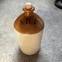 Original WWII 1939 British Military SRD Stoneware Rum Jug