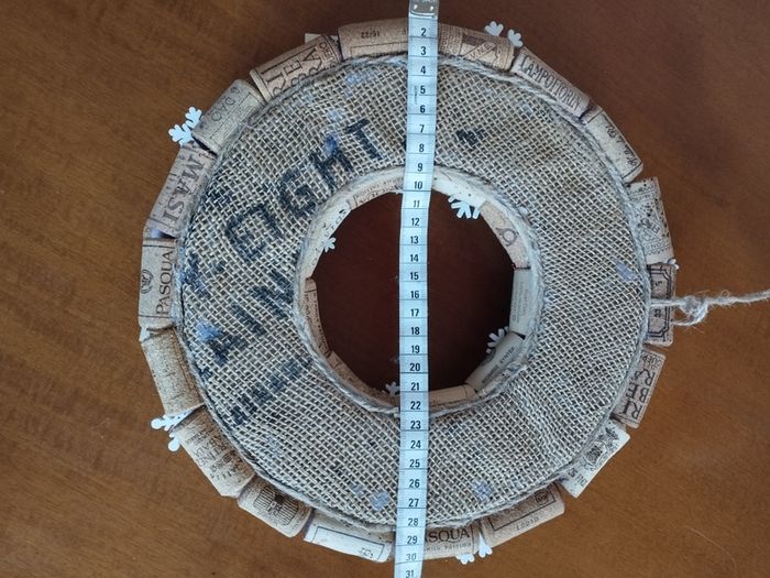 Recycled Wine Cork Wreath.