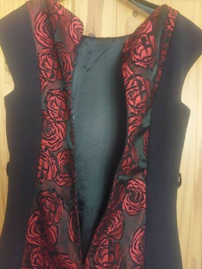 Marc Angelo red and black floral dress (free post)