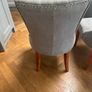 6 Clara Light Grey Dining chairs Image 4