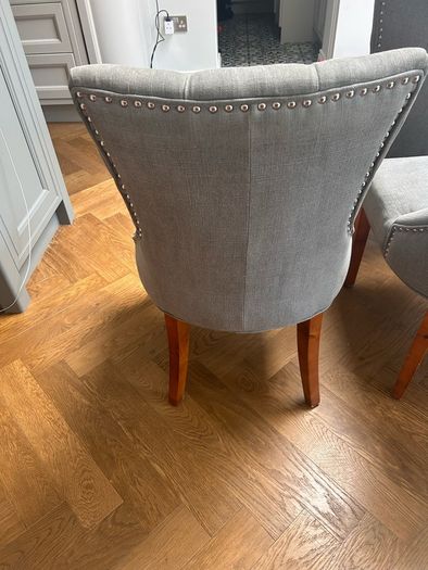 6 Clara Light Grey Dining chairs