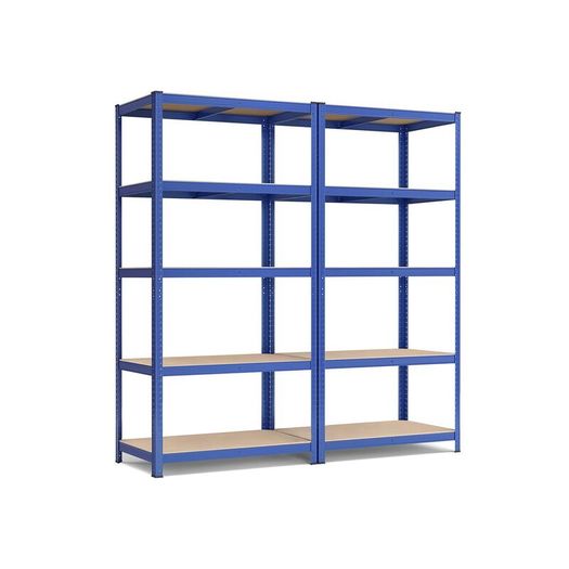Storage Shelves Set of 2  Heavy Duty Garage Shelving 200 x 100 x 50cm