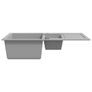 Granite Kitchen Sink Double Basin Grey Image 4