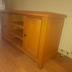 Solid Oak Tv unit