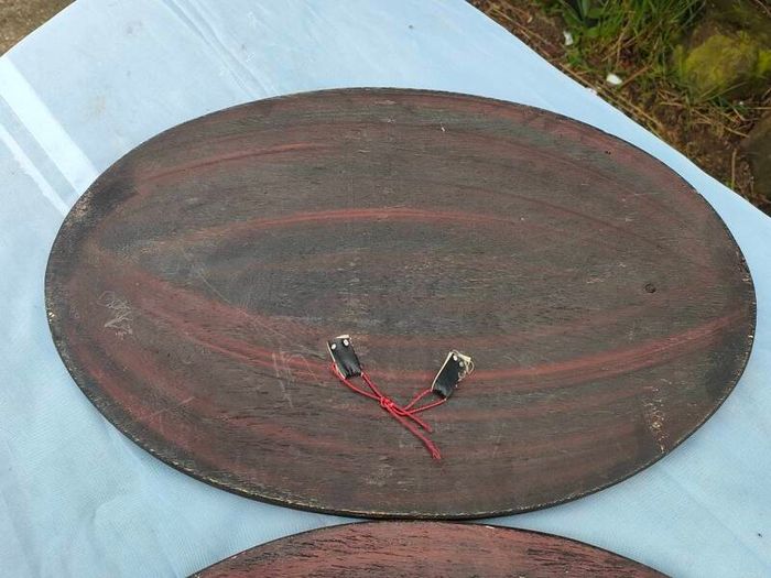 2 X Vintage Indian Rosewood Marquetry panels