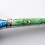 Blue and White hand painted Asian  Cloisonne Enamel Smoking Pipe Image 6