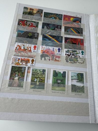 UK collection in stamp album