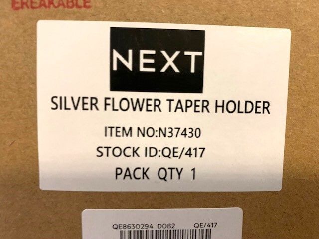Silver Flower Candlestick