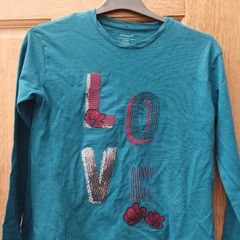 Gorgeous blue/teal colour tee shirt, age 11-12 NAME IT