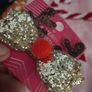cute Christmas hair bow clip Image 3